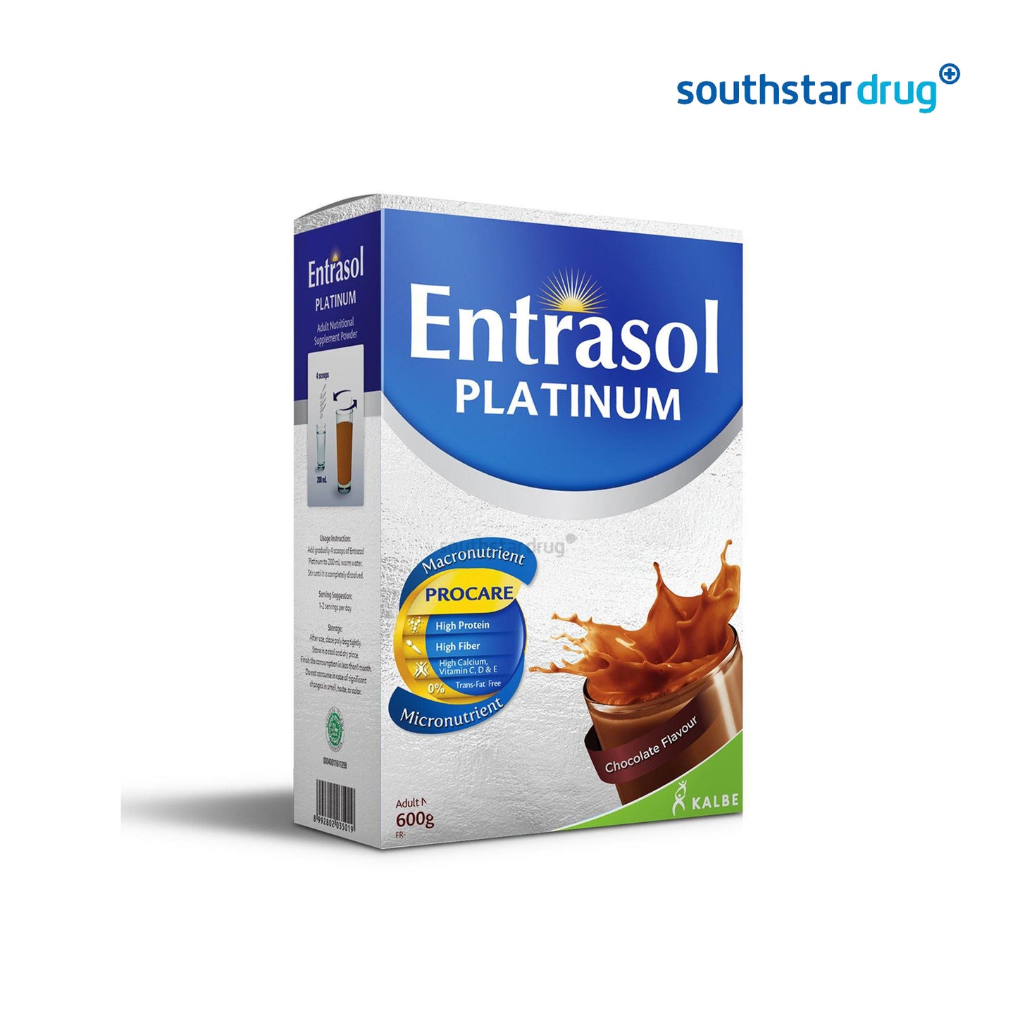 Entrasol Platinum Chocolate Flavor Powder 600g