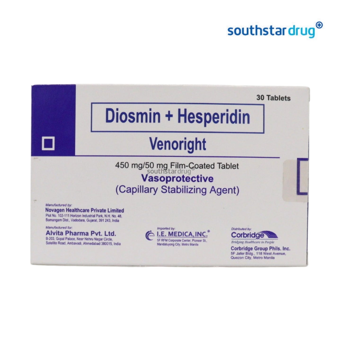 Rx: Venoright 450mg / 50mg Tablet
