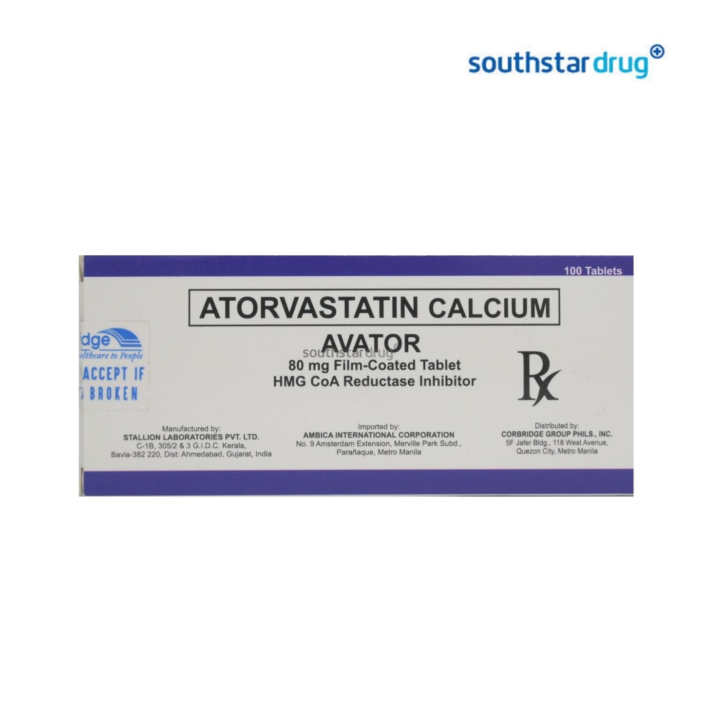 Rx: Avator 80mg Tablet