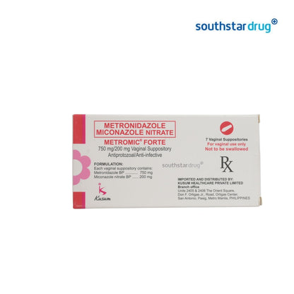 Rx: Metromic Forte 750mg / 200mg Vaginal Suppository