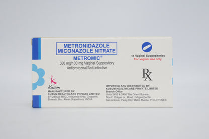 Rx: Metromic 500mg / 100mg Vaginal Suppository
