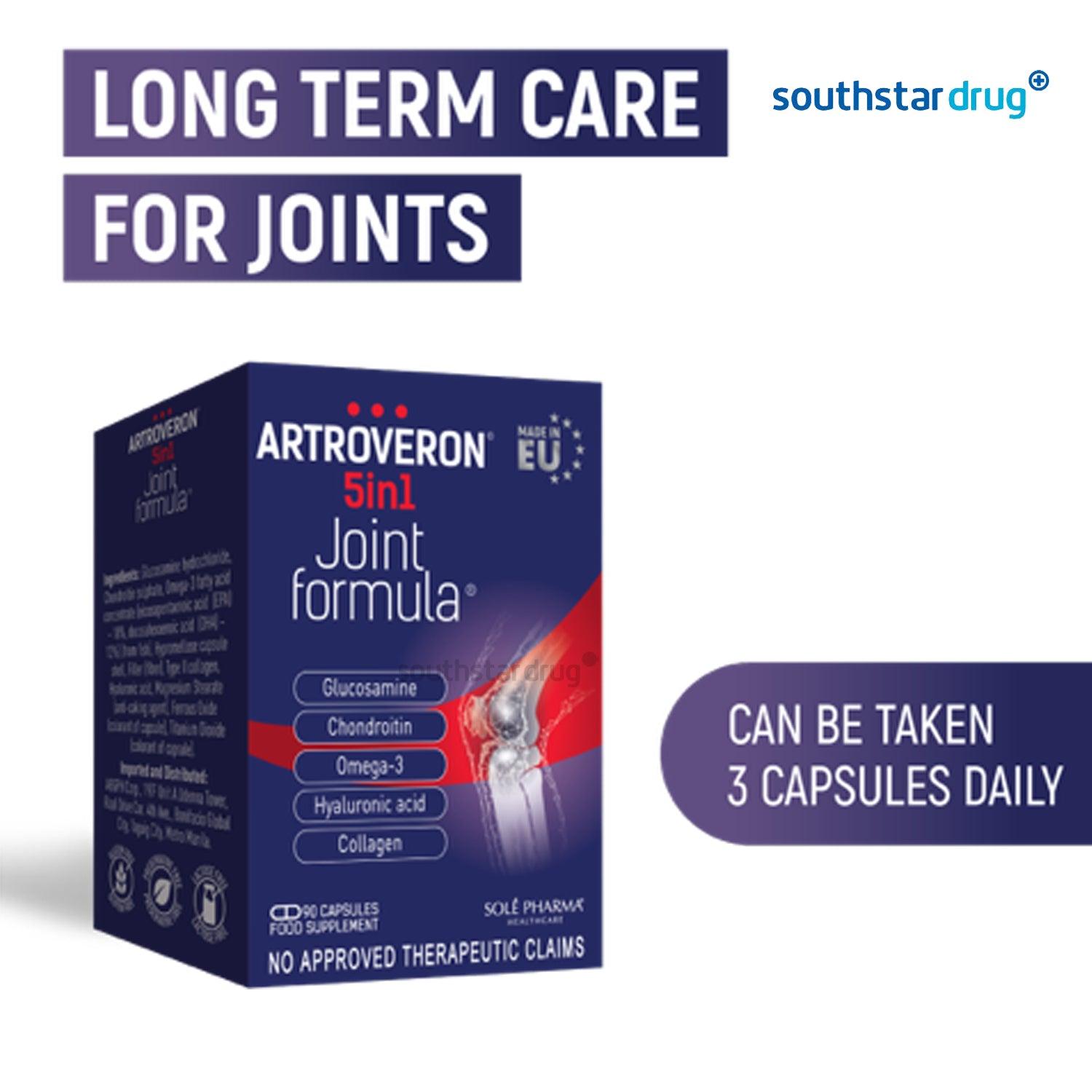 Buy Artroveron 5 in 1 Joint Formula Capsule 30s Online Southstar Drug