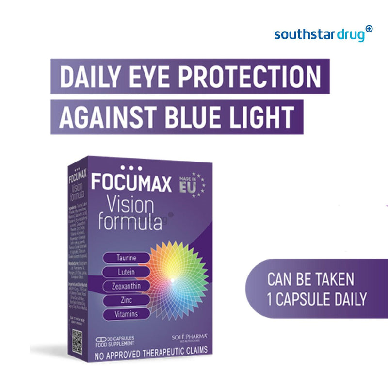 Focumax Vision Formula Capsule - 15s - Southstar Drug