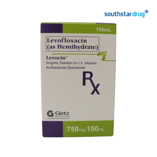 Rx: Levocin 5mg/ml Solution For IV 150ml