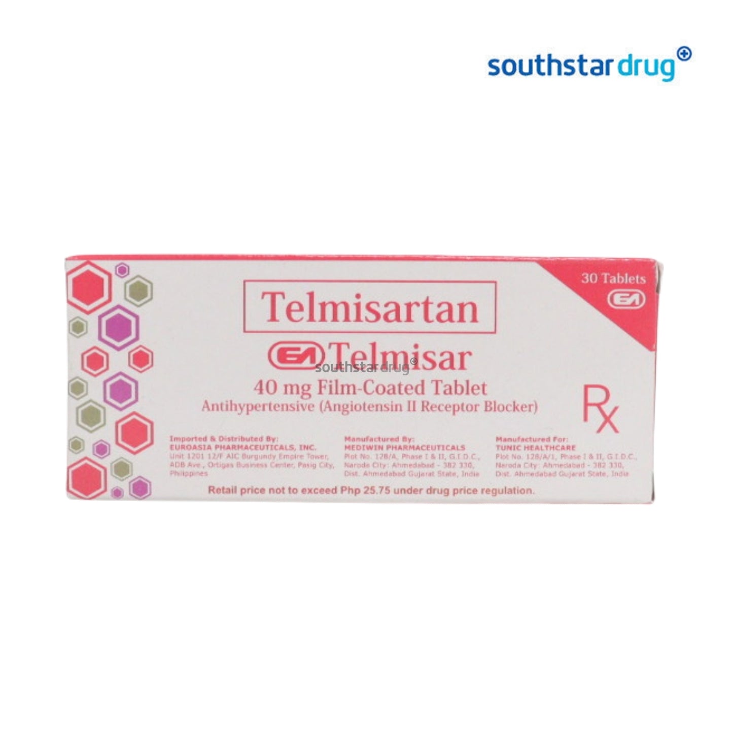 Rx: Telmisar 40mg Tablet
