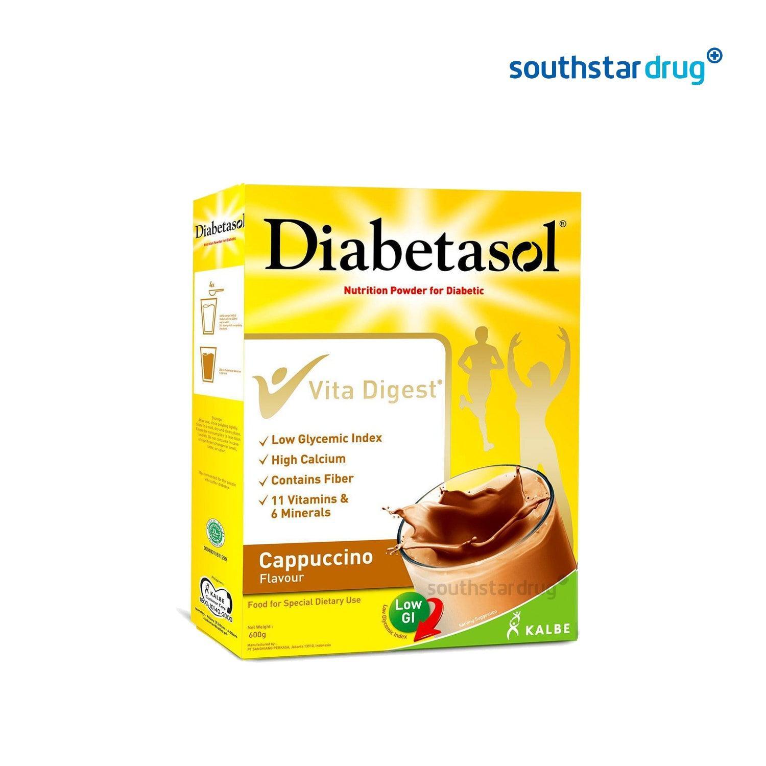 Diabetasol Cappuccino 600g - Southstar Drug