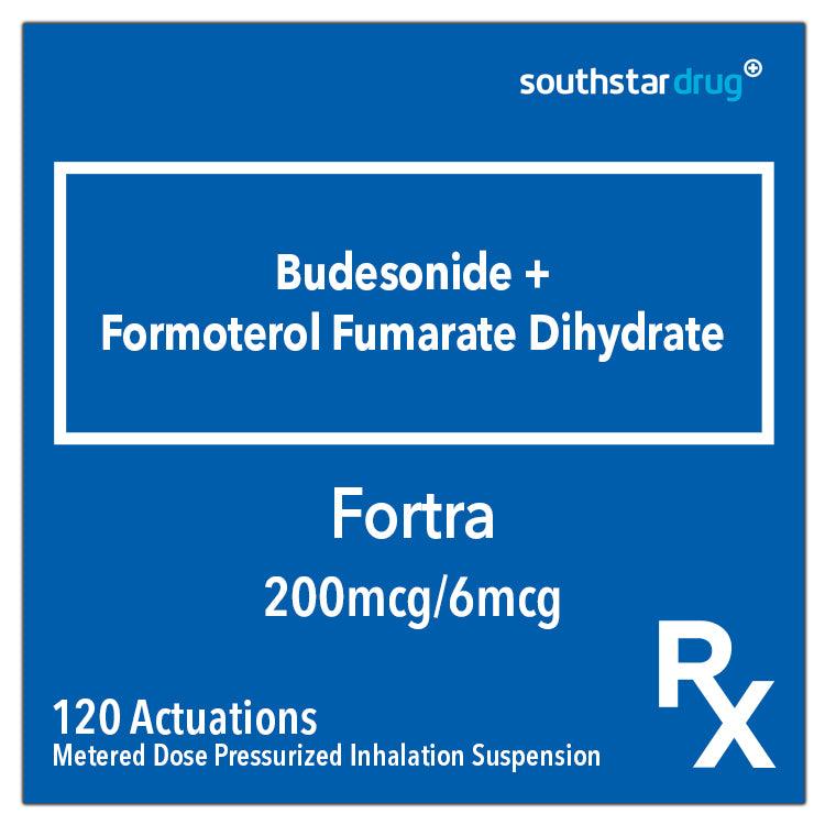 Rx: Fortra 200mcg/6mcg Metered Dose Pressurized Inhalation Suspension 120Actuations