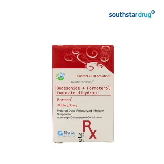 Rx: Fortra 200mcg/6mcg Metered Dose Pressurized Inhalation Suspension 120Actuations