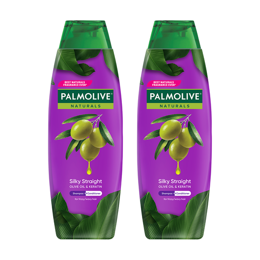 Palmolive Naturals Silky Straight Conditioner & Shampoo 90ml Get 2nd Bottle at 50% Off