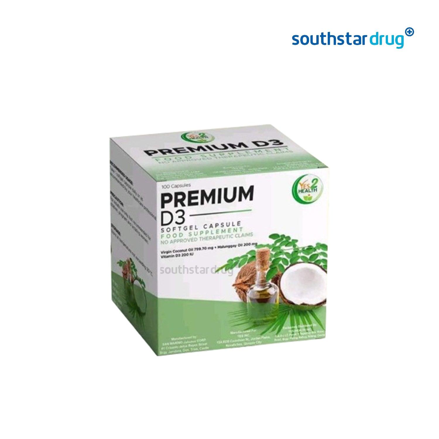 Premium D3 Soft-gel Capsule - 20s - Southstar Drug