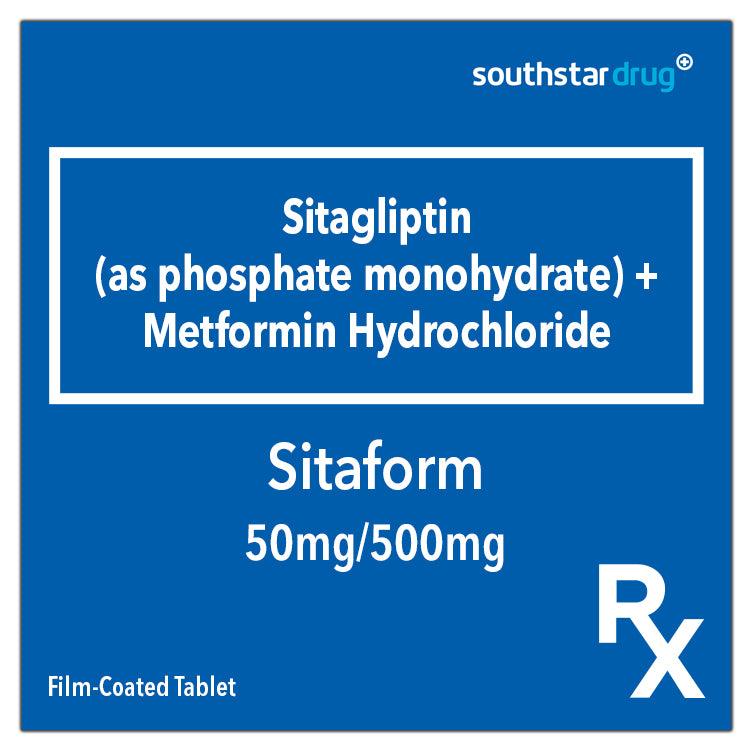 Rx: Sitaform 50mg/500mg Film Coated Tablet - Southstar Drug