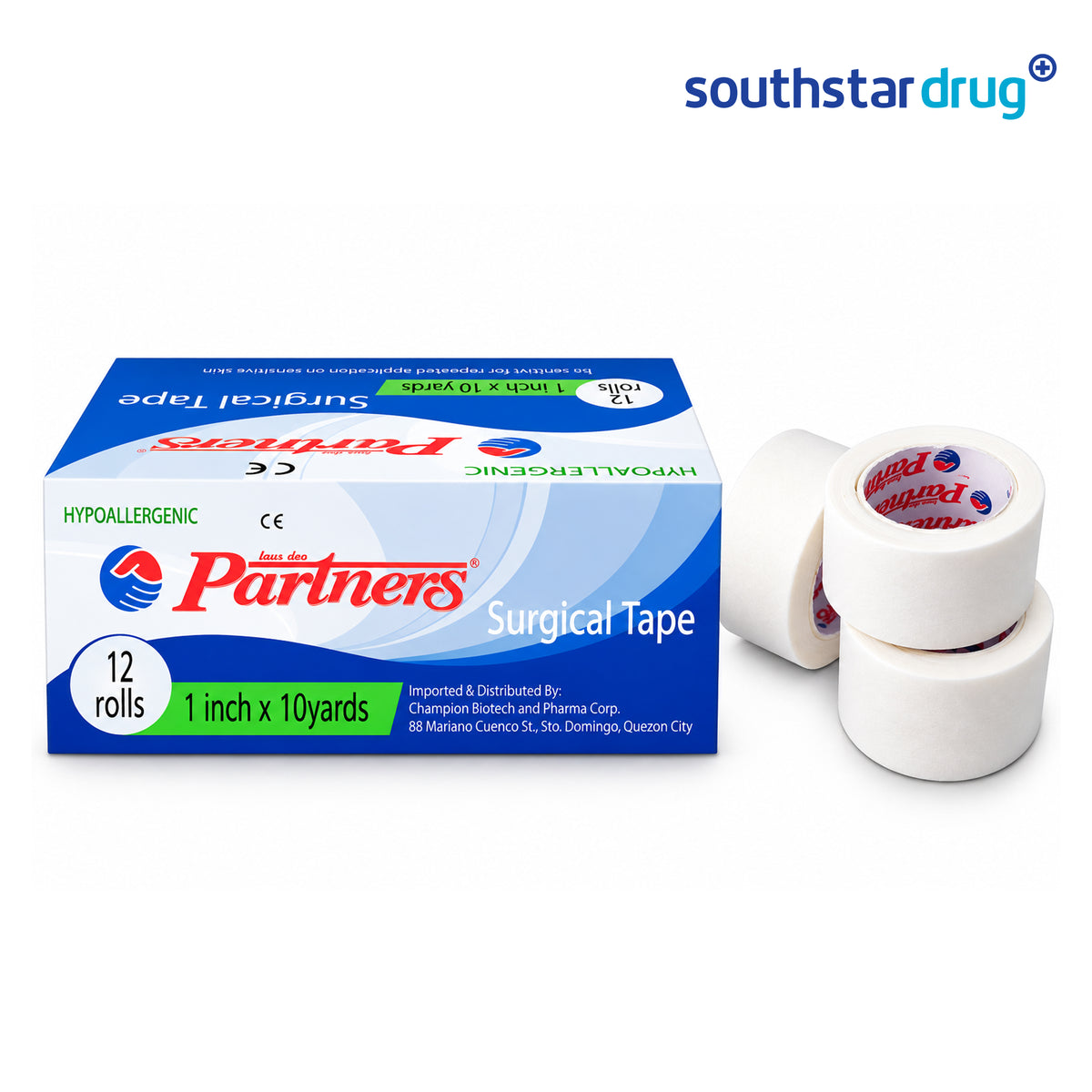 Partners Surgical Tape 1 inch x 10 yards - Southstar Drug
