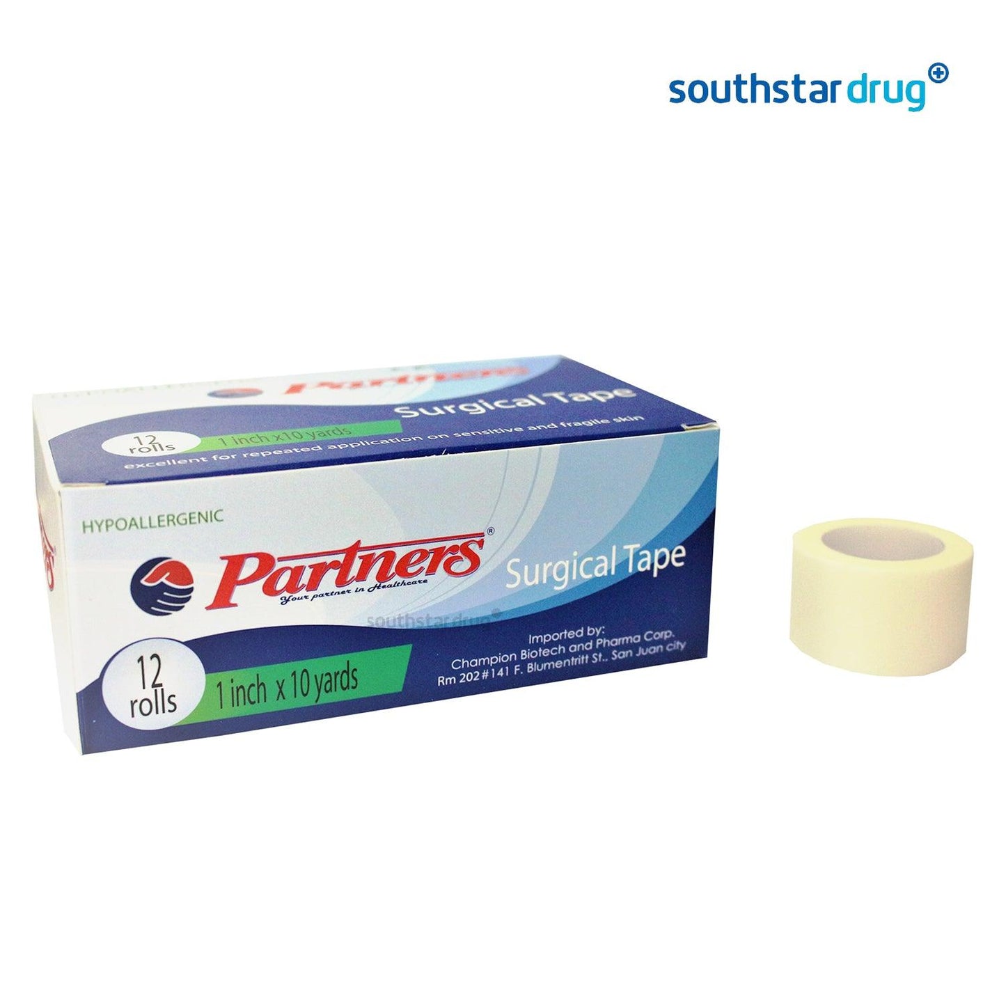 Partners Surgical Tape 1 inch x 10 yards - Southstar Drug