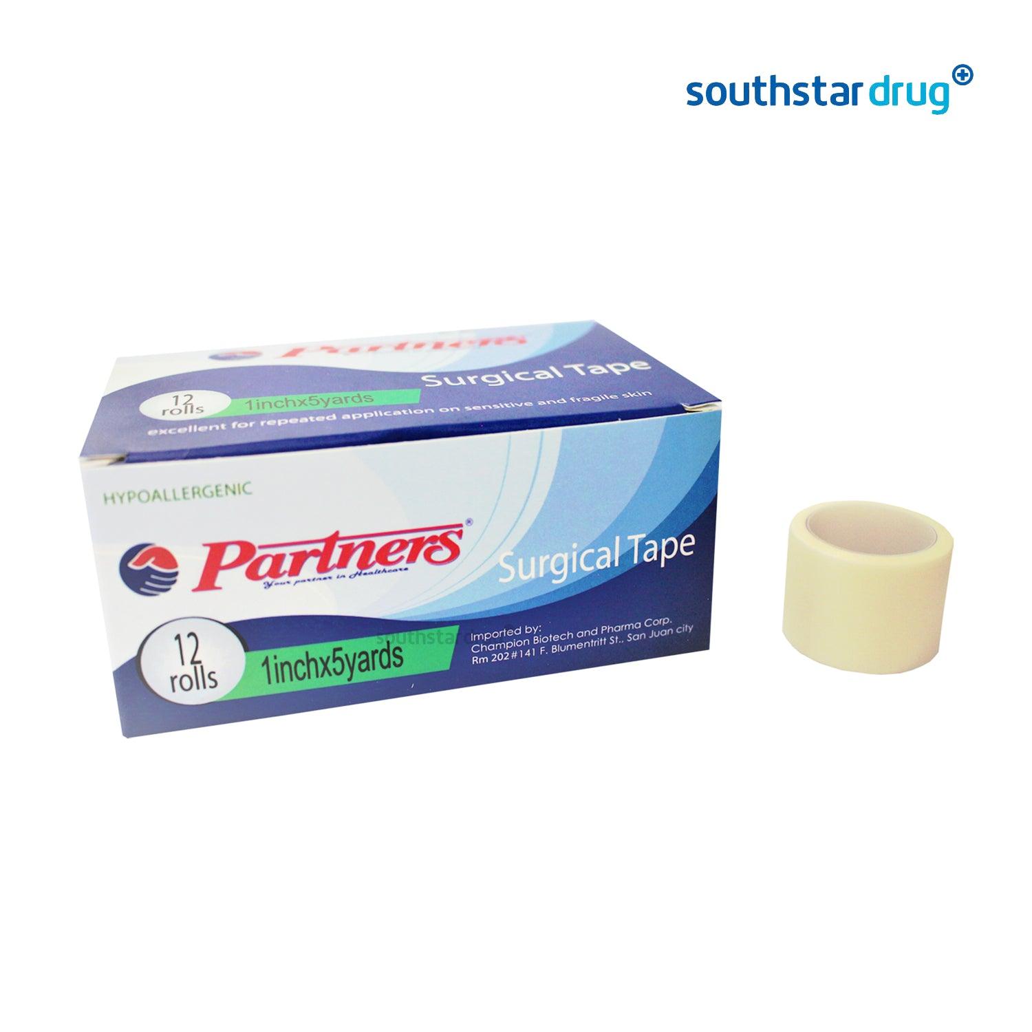 Partners Surgical Tape 1 Inches x 5 Yards - Southstar Drug