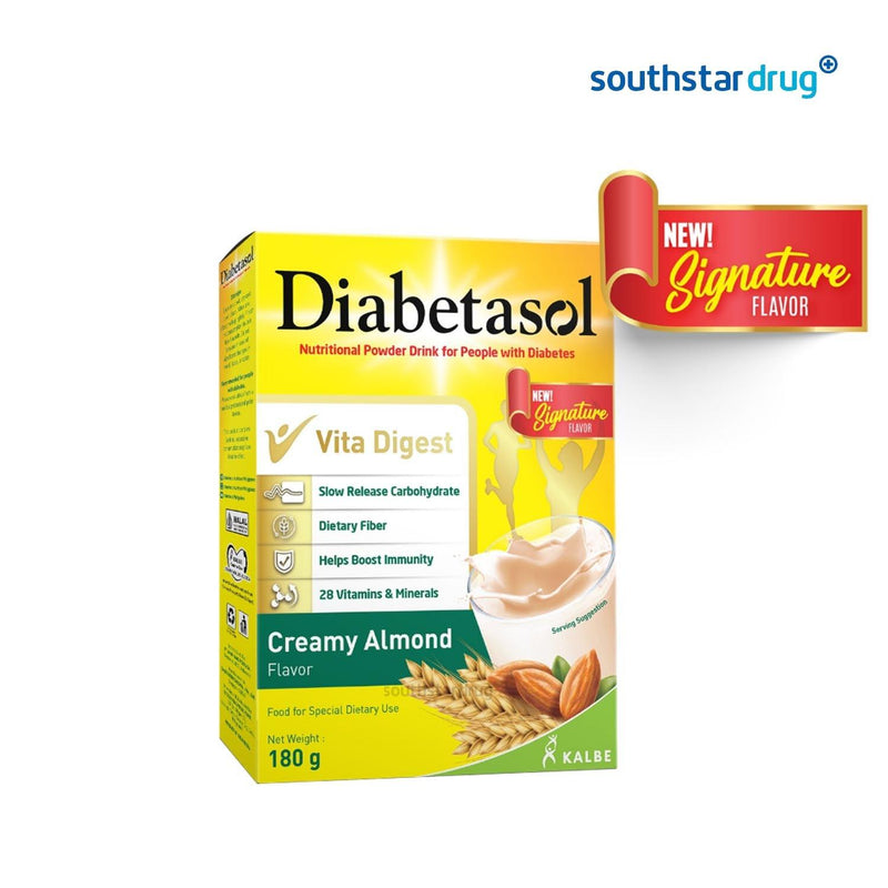 Diabetasol Creamy Almond Milk 180g - Southstar Drug