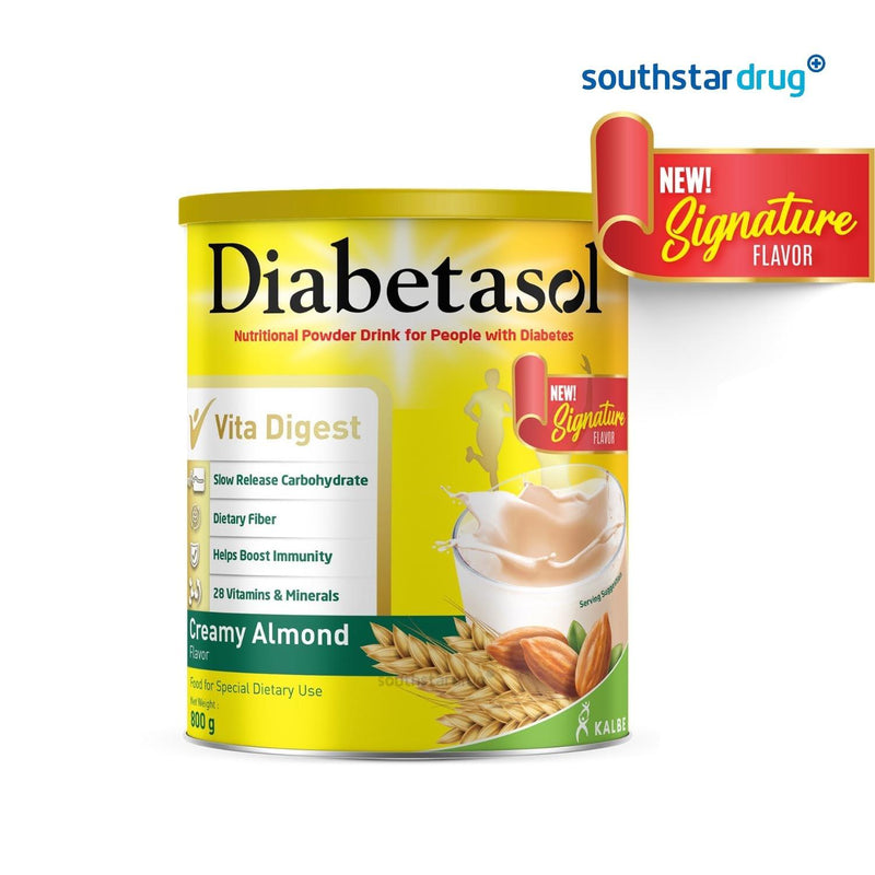 Diabetasol Creamy Almond 800g - Southstar Drug