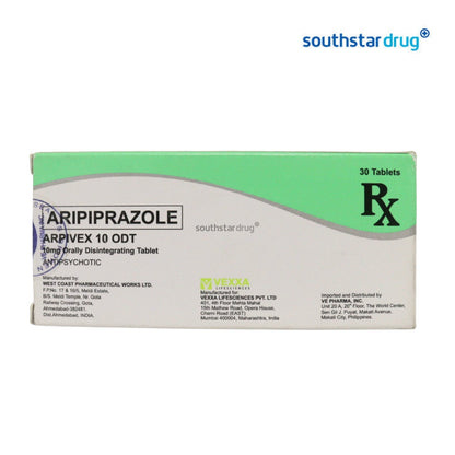 Rx: Arpivex 10 10mg Orally Disintegrating Tablet