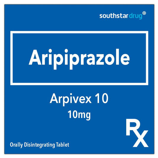 Rx: Arpivex 10 10mg Orally Disintegrating Tablet - Southstar Drug