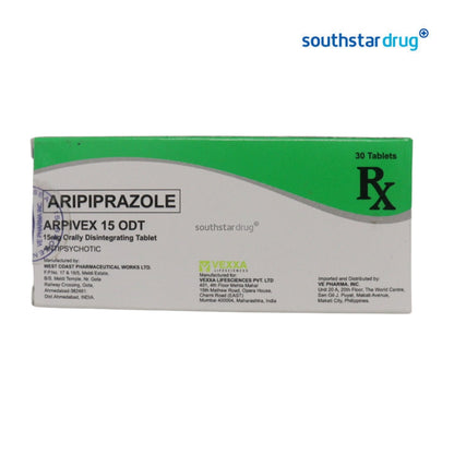 Rx: Arpivex 15 15mg Orally Disintegrating Tablet