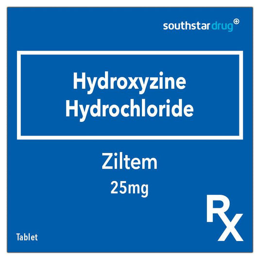 Rx: Ziltem 25mg Tablet - Southstar Drug