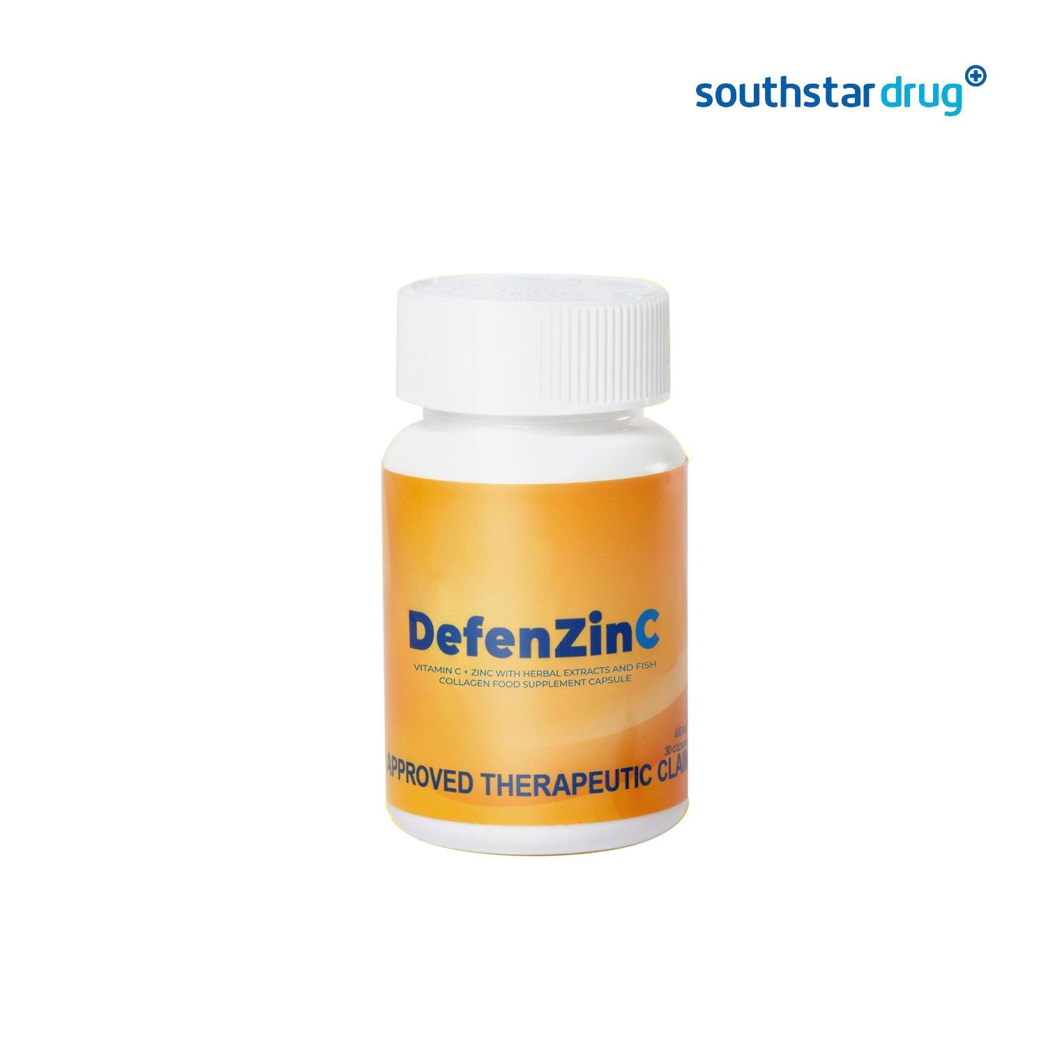 Defenzinc 650mg Capsule - 30s - Southstar Drug