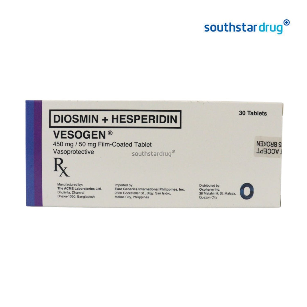 Rx: Vesogen 450mg/50mg Film-Coated Tablet