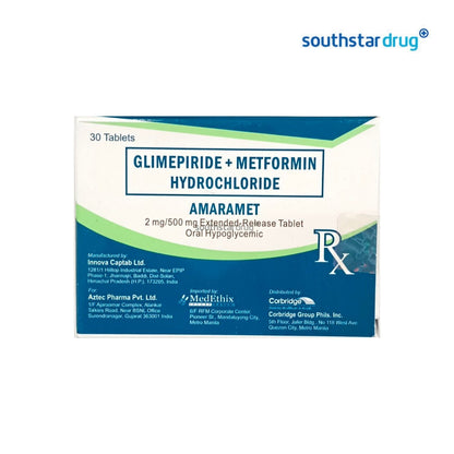 Rx: Amaramet 2mg/500mg Tablet