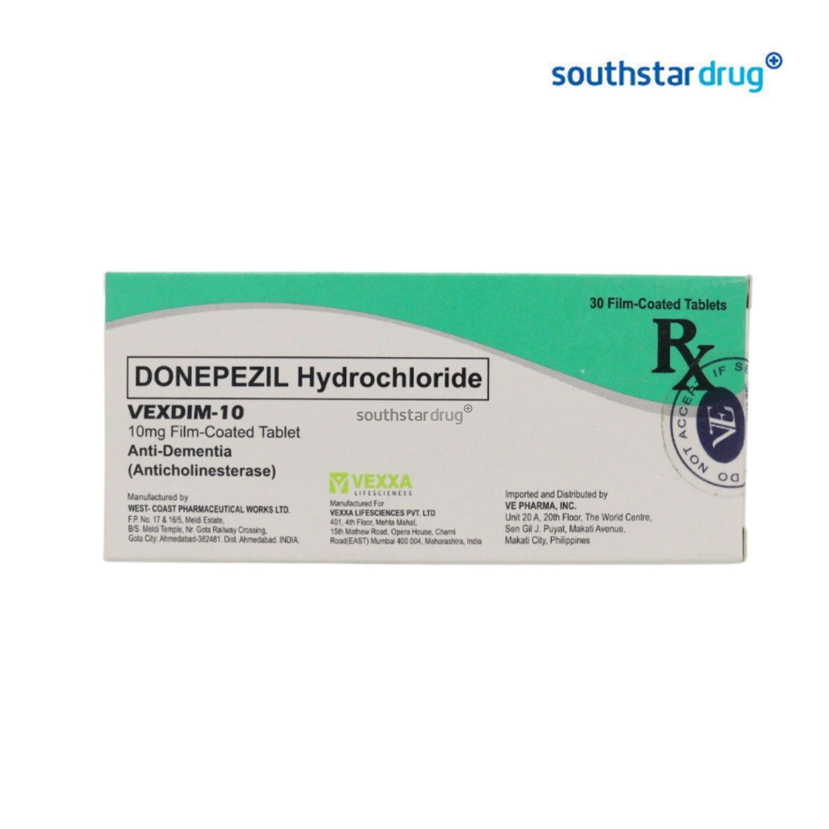 Rx: Vexdim 10 10mg Tablet
