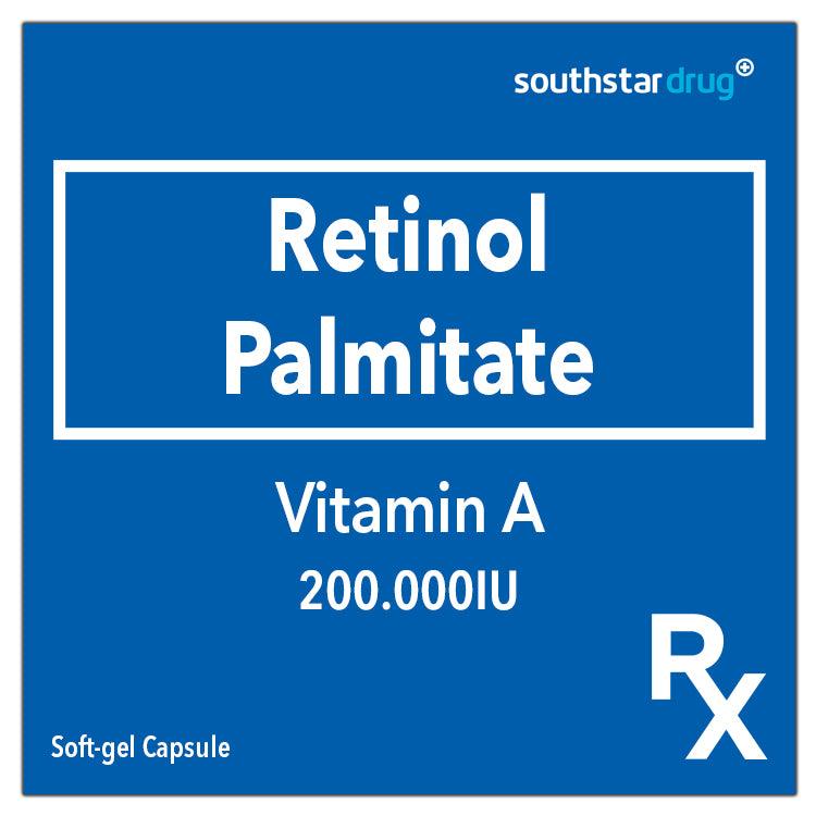 Rx: Vitamin A 200.000I.U. Soft Gel Capule 100x1 - Southstar Drug