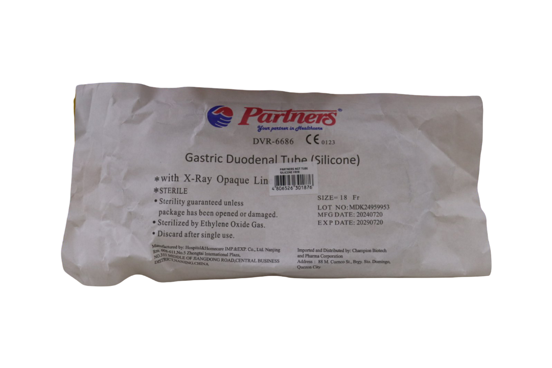 Partners NGT Tube Silicone FR18 1s