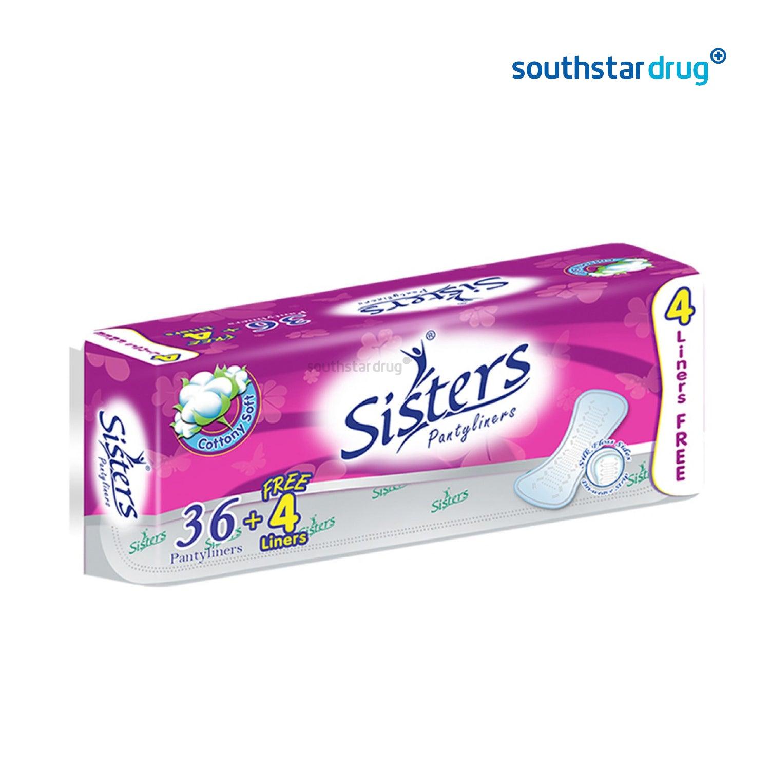 Sisters Silkfloss Panty Liner 36+4s Southstar Drug