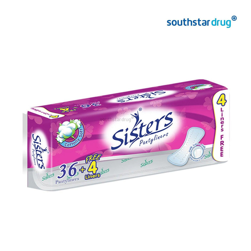 Sisters Silkfloss Panty Liner 36+4s Southstar Drug
