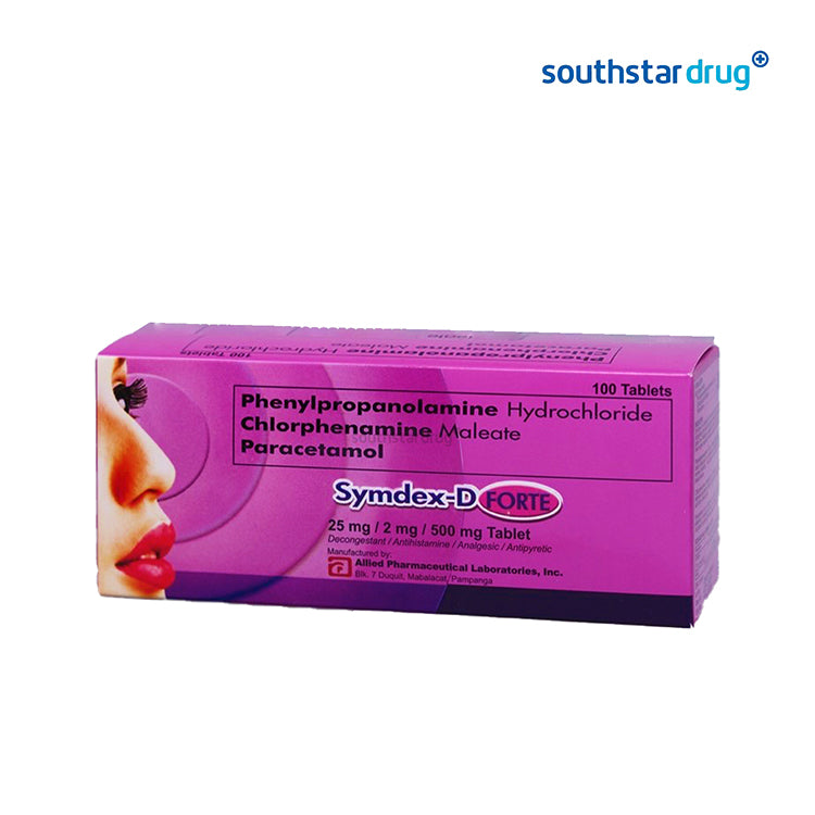 Sywmdex Buy Symdex D Forte 25mg/2mg/500mg Tablet - 20s Online – Southstar Drug