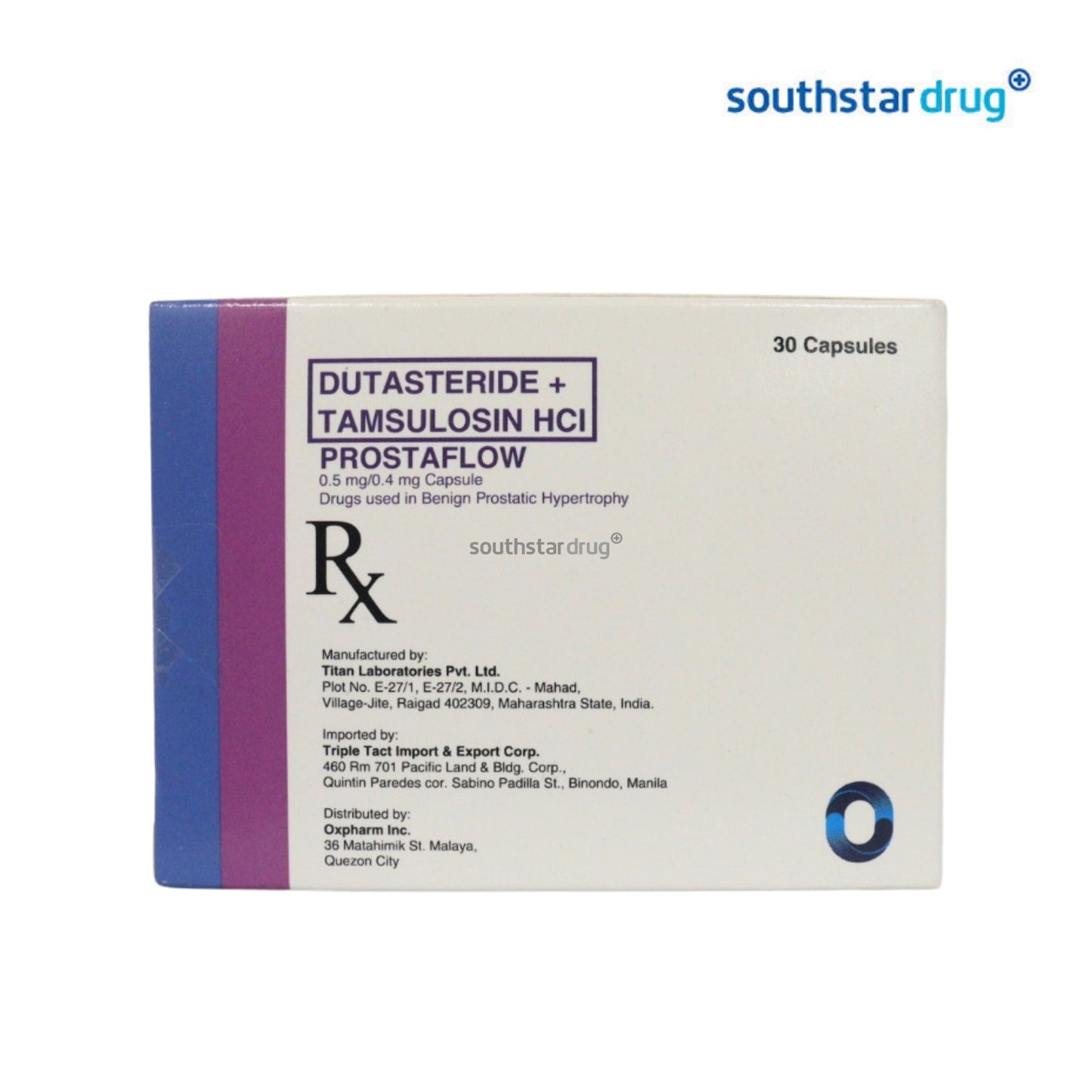 Rx: Prostaflow 0.5mg/0.4mg Capsule