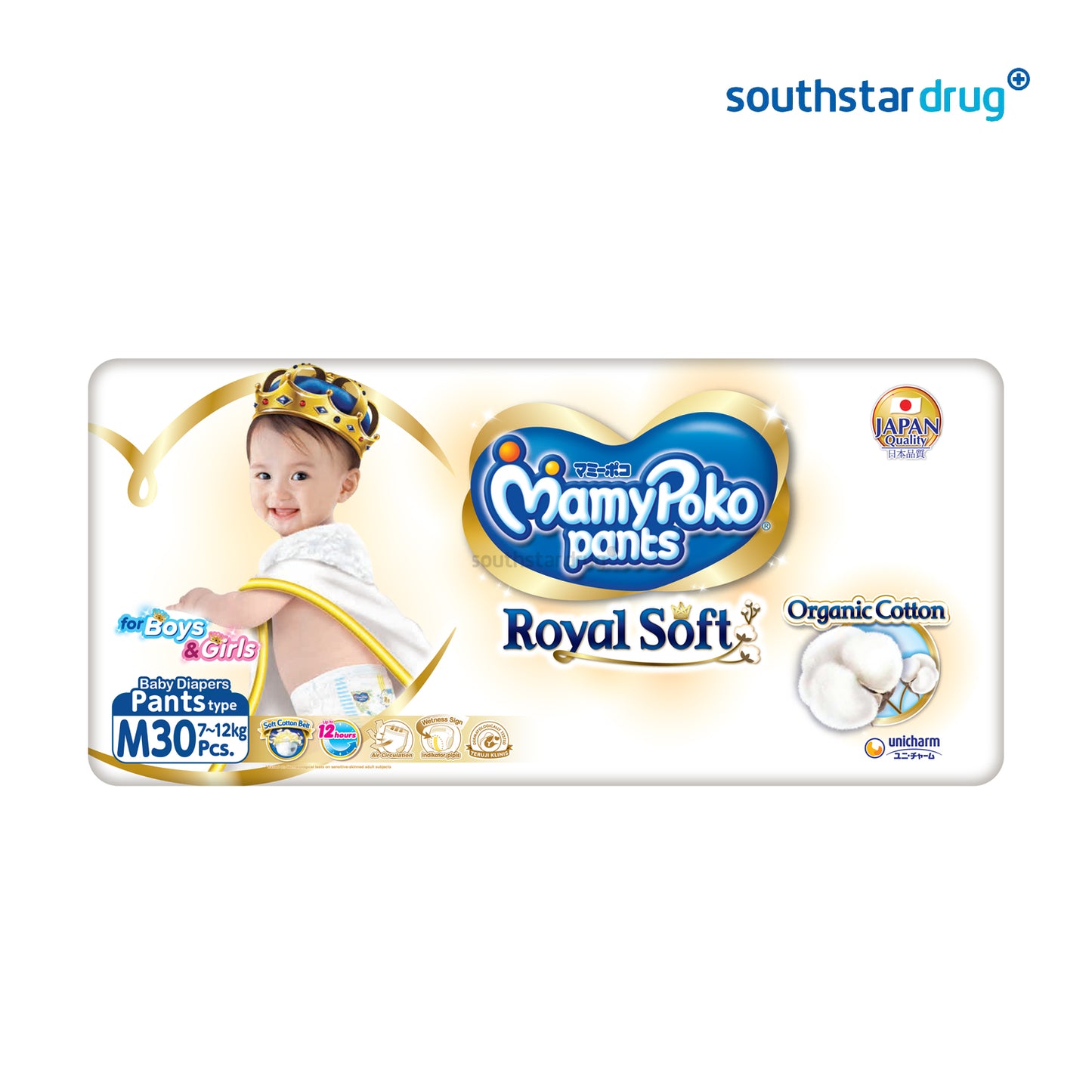 Mamy Poko Pants Royal Soft Diaper M - 30s