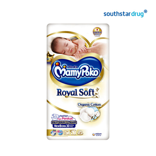 Mamy Poko Tape Royal Soft Newborn Diaper - 30s