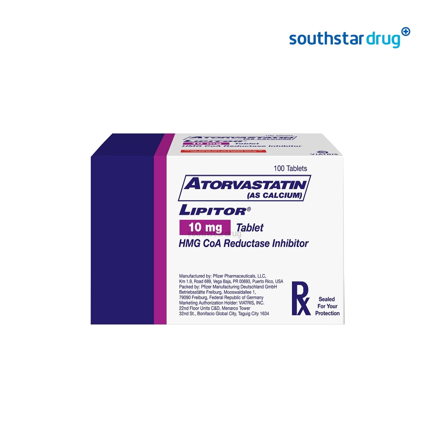 Rx: Lipitor 10mg Tablet