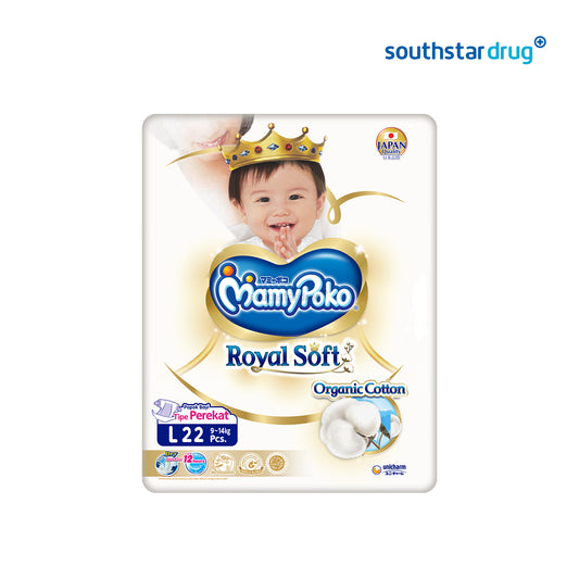 Mamy Poko Tape Royal Soft Diaper Large - 22s