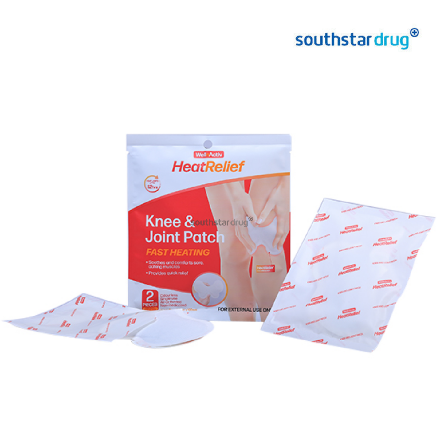 WellnActiv HeatRelief Knee and Joint Patch - 2s
