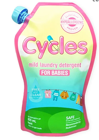 Cycles Liquid Detergent Baby Mild Pouch Refill