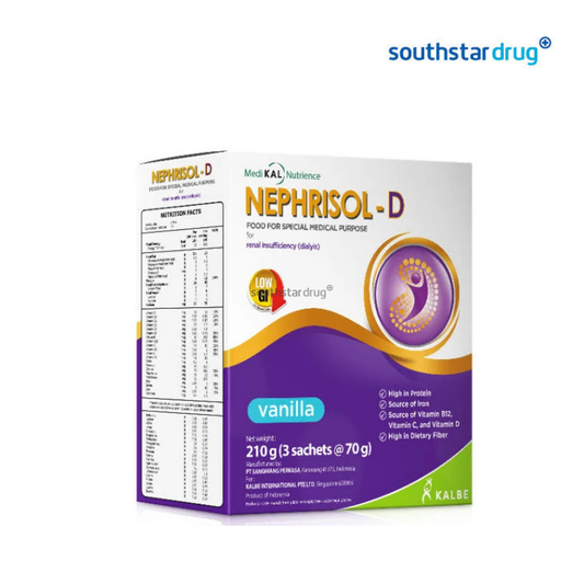 Nephrisol D Low GI Vanilla 210g – Adult Specialty Powdered Milk