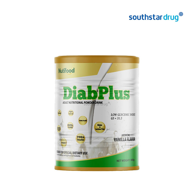 DiabPlus Adult Nutritional Powdered Drink Vanilla 900g Can