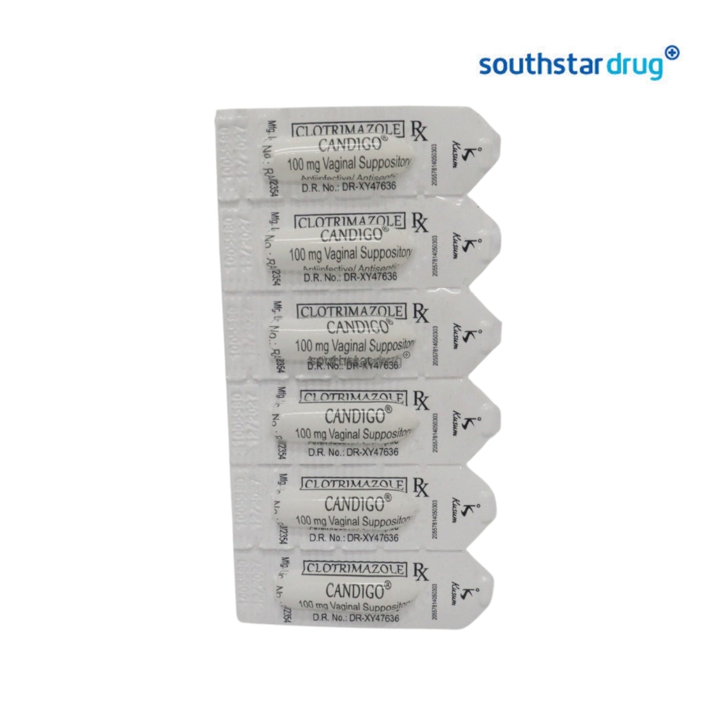 Rx: Candigo 100mg Vaginal Suppository