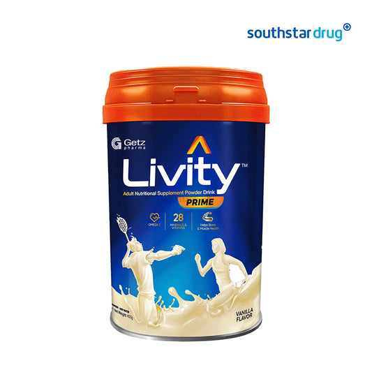 Livity Prime Adult Nutritional Supplement Powder Drink 400g