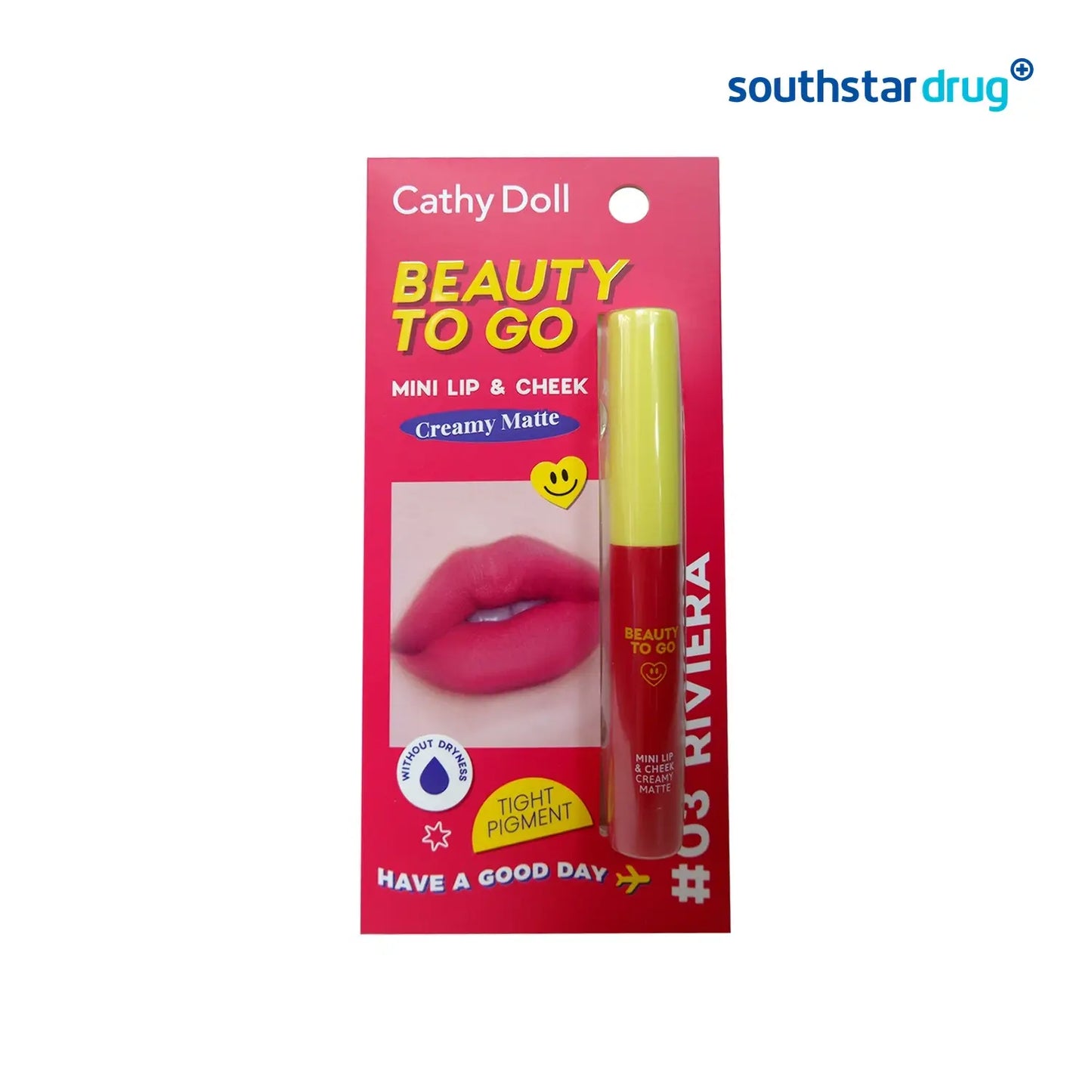 Cathy Doll Beauty To Go Mini Lip & Cheek Creamy Matte Riviera 0.6g