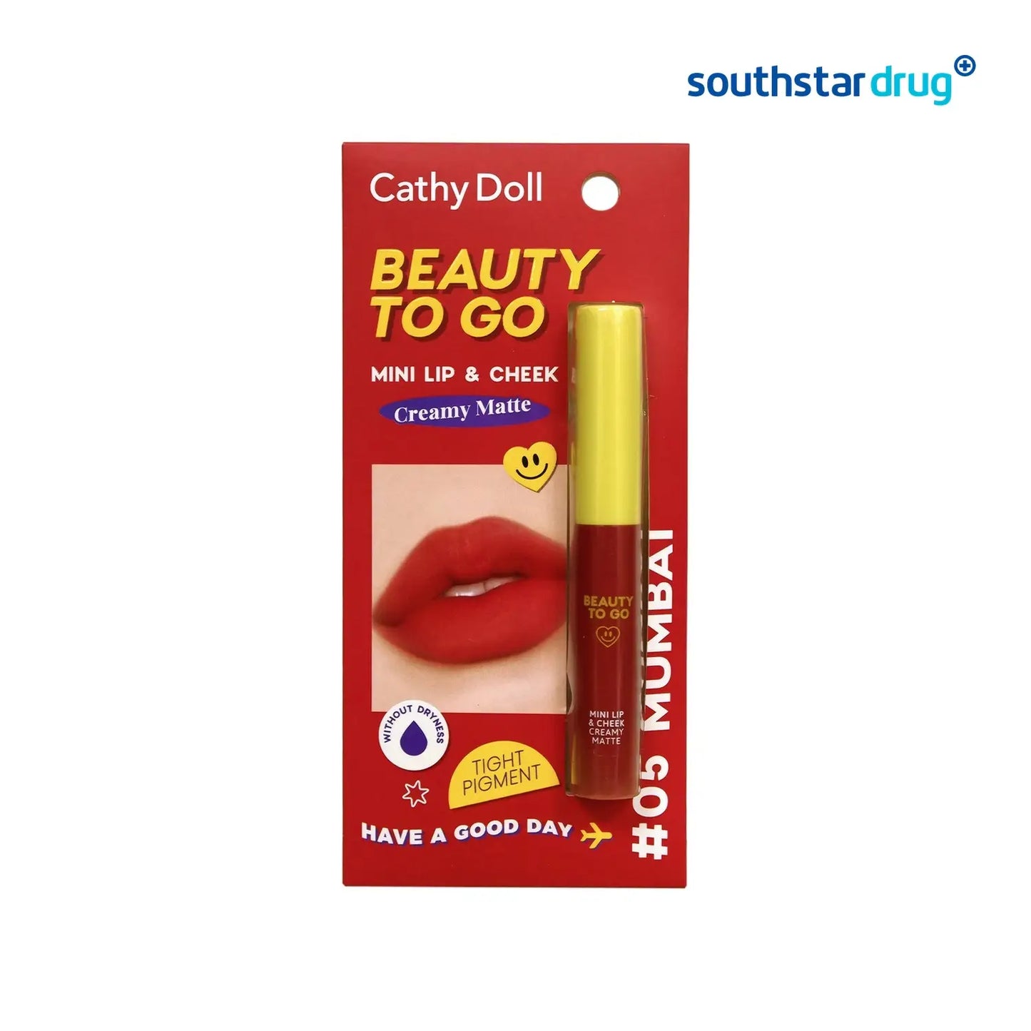 Cathy Doll Beauty To Go Mini Lip & Cheek Creamy Matte Mumbai 0.6g
