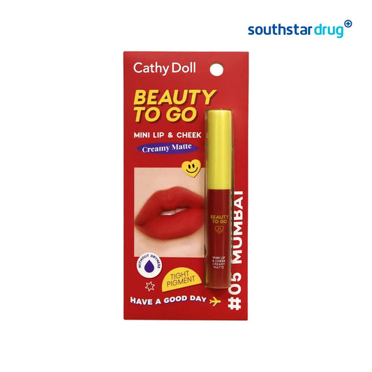 Cathy Doll Beauty To Go Mini Lip & Cheek Creamy Matte Mumbai 0.6g