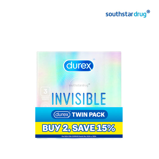 Durex Condom Invisible 3s Buy 2 Save 15% Off