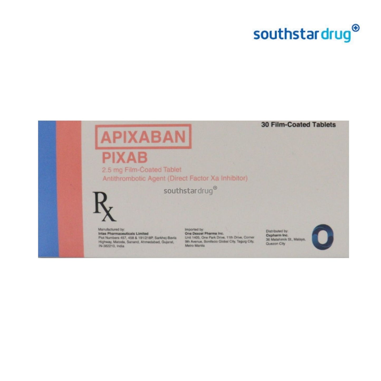 Rx: Pixab 2.5mg Film-Coated Tablet