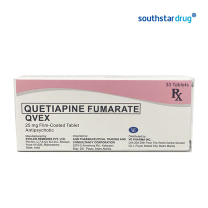 Rx: Qvex 25mg Film-Coated Tablet